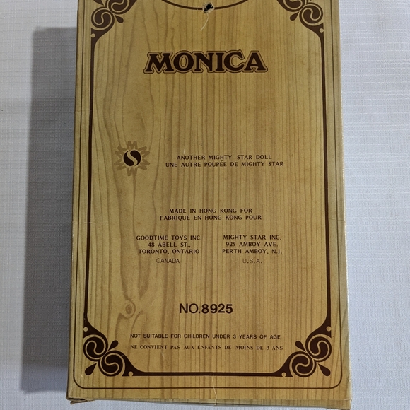 VTG rare Monica doll red hair blue eyes Mighty star Goodtime toys Hong Kong - Picture 11 of 16